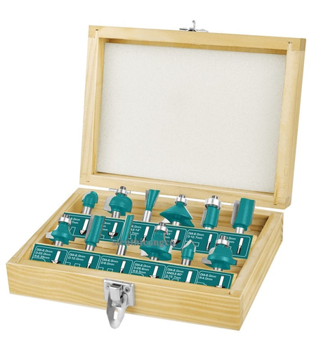 TOTAL - SET FREZE LEMN - 8MM (12BUC)