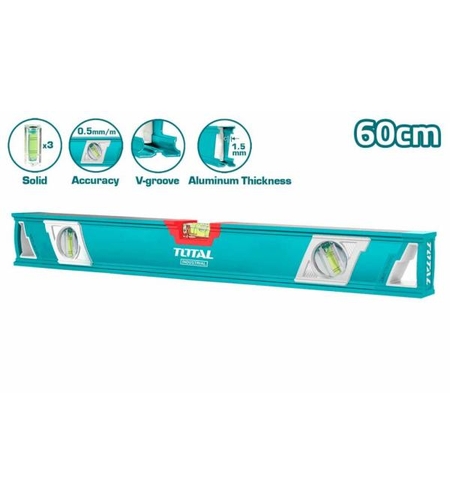 TOTAL - NIVELA CU BULA - 60CM - PRECIZIE 0.5MM (INDUSTRIAL)