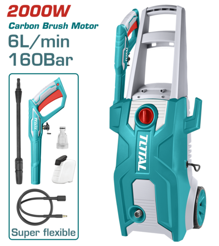 TOTAL - APARAT DE SPALAT CU PRESIUNE - 160BAR - 6L/MIN - 2000W (INDUSTRIAL)