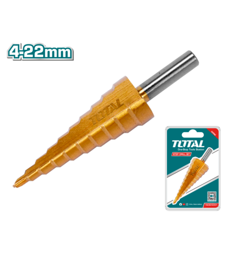 TOTAL - BURGHIU IN TREPTE 4-22 MM, HSS 4341