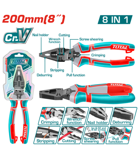 TOTAL - PATENT MULTIFUNCTIONAL 8-IN-1 - 8''/200MM, CR-V