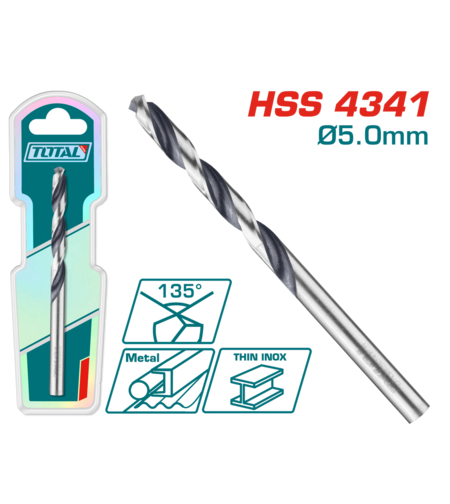TOTAL - BURGHIU PENTRU METAL HSS - 5MM