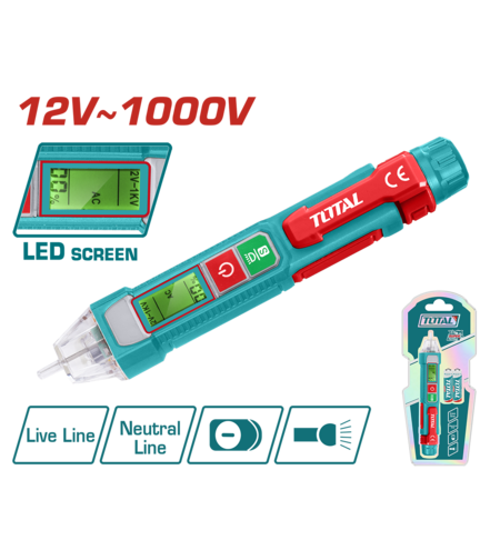 TOTAL - DETECTOR VOLTAJ AC 12V~1000V