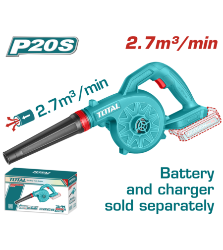 TOTAL - SUFLANTA - 2.7M3/MIN - LI-ION - 20V (NU INCLUDE ACUMULATOR SI INCARCATOR)