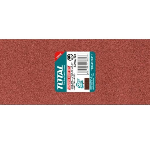 TOTAL - SET 5 BUC HARTIE ABRAZIVA PENTRU SLEFUITOR 264x115mm