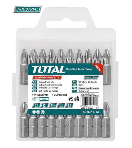TOTAL - BIT - PH2.25MM, 20PCS / SET (INDUSTRIAL)