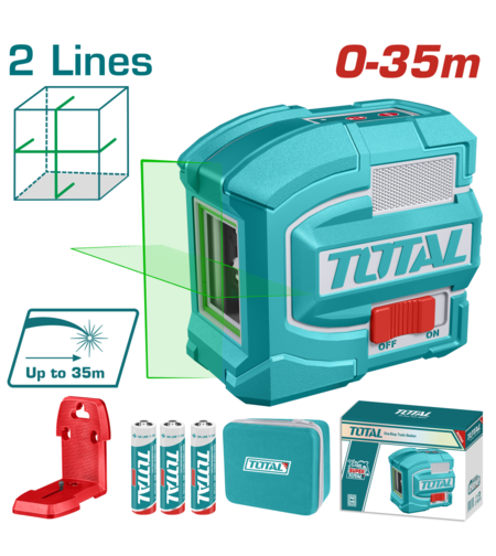 TOTAL - NIVELA CU LASER VERDE 0-35M