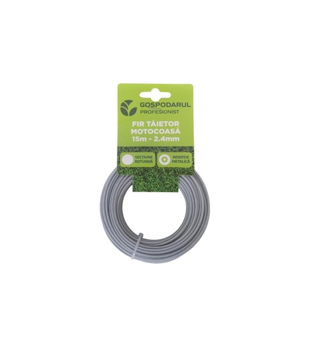 Fir taietor cu insertie metalica 15m - 2.4mm (sectiune rotunda) (MC)