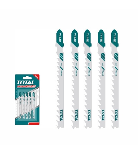 TOTAL - SET LAME FIERASTRAU PENDULAR PENTRU LEMN 74MM 6TPI - 5 BUC