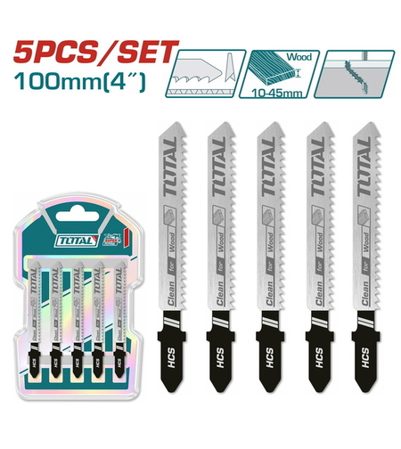 TOTAL - SET LAME FIERASTRAU PENDULAR - LEMN 74MM - 5 BUC