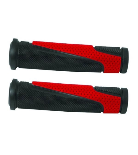 MANSOANE - CAPER - TPR Forma ergonomica Anti-alunecare - Bi-Color (Negru - Rosu) - 130mm