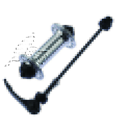 BUTUC FATA - ALUMINIU Gauri: 32 - Negru Anodizat Lungime QR: 112mm - Ax: 9mm Cale rulare: Bile d