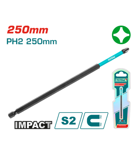 TOTAL - BIT DE IMPACT PH2X250MM
