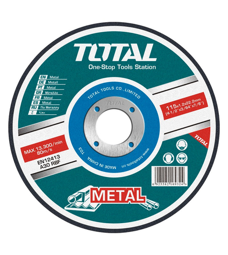 TOTAL - DISC DEBITARE METALE - 125MM