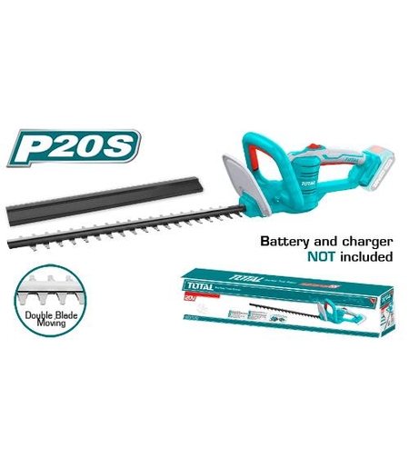 TOTAL - TRIMMER ELECTRIC PENTRU TUNS GARD VIU - LI-ION - 20V (NU INCLUDE ACUMULATOR SI INCARCATOR)