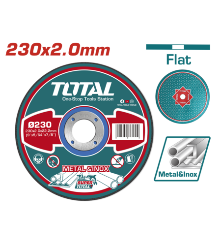 TOTAL - DISC DEBITARE METALE - 230MM