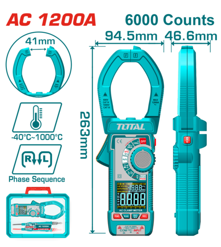 TOTAL - CLAMPMETRU DIGITAL (CLESTE AMPERMETRIC)