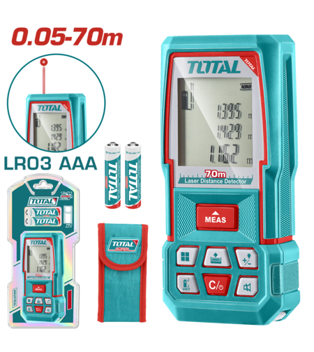 TOTAL - APARAT LASER PENTRU MASURARE DISTANTA, INTERVAL DE MASURE 0.05-70m