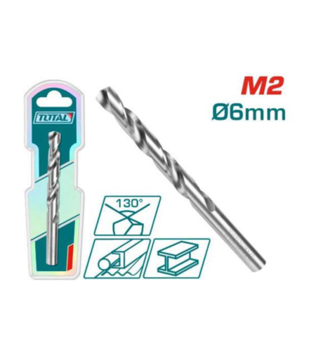 TOTAL - BURGHIU PENTRU METAL M2 HSS - DIAMETRU 6MM (INDUSTRIAL)