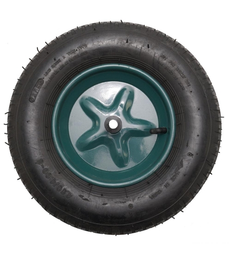 Roata roaba - TT - pentru ax 14mm - mixt - 4.00-8 4PR