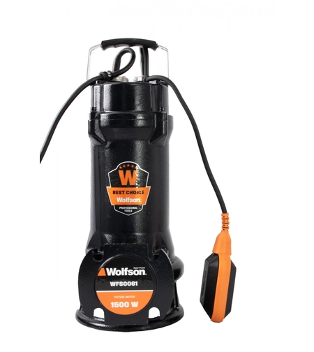 WOLFSON - POMPA SUBMERSIBILA PROFESIONALA CU TOCATOR PENTRU APA MURDARA PWT-7500-F