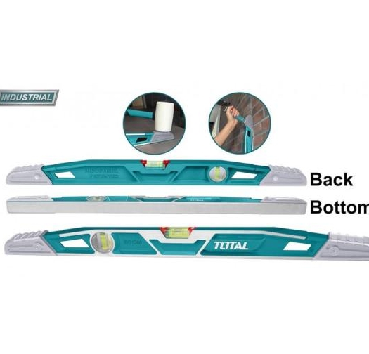 TOTAL - NIVELA CU BULA - ZIDARIE - 60CM - REZISTENTA LA SOCURI (INDUSTRIAL)