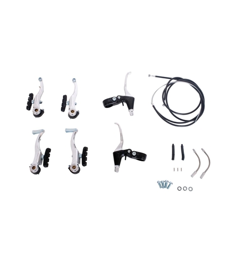 SET COMPLET FRANA V-BRAKE - MANETE ALUMINIU