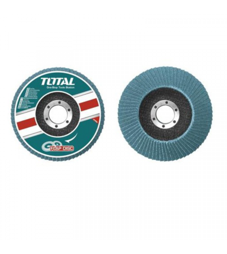 TOTAL - DISC ABRAZIV CU ZIRCONIU 125MMX22MM , P80