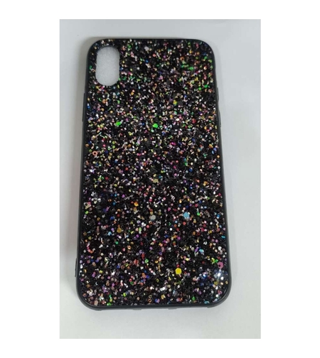 Husa de protectie pentru Apple iPhone X/XS Sparkling Glitter TPU Negru