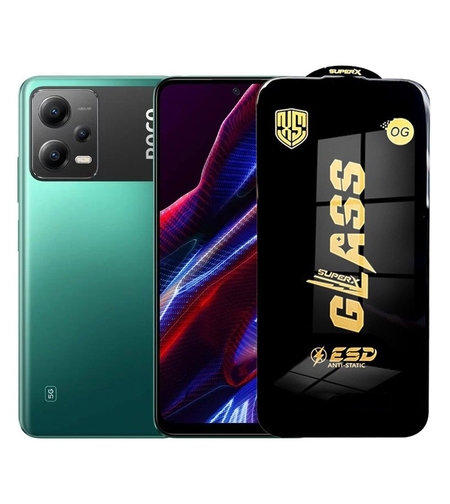 Folie de Protectie pentru Xiaomi Poco X5, Vafy, Sticla Securizata ESD, Margini Negre, Rezistenta la Zgirieturi, Antistatica, 0.35 mm, Transparenta