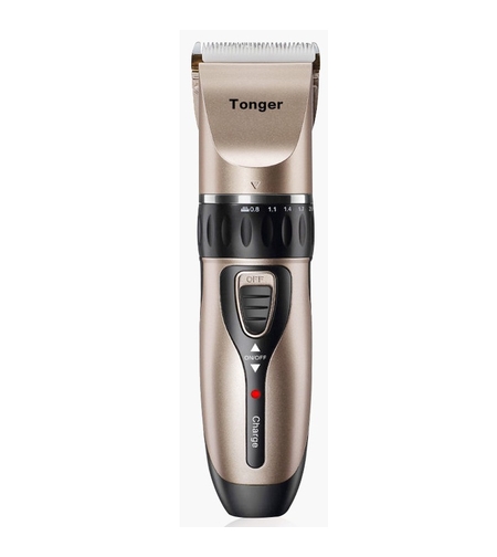 Masina De Tuns Bebelusi si Copii, Vafy, Lame Cermice si Inox, Fara Fir, Functie Anti Taiere, Silentios, 50 W, 4 Accesorii, Incarcator USB, Gold Negru