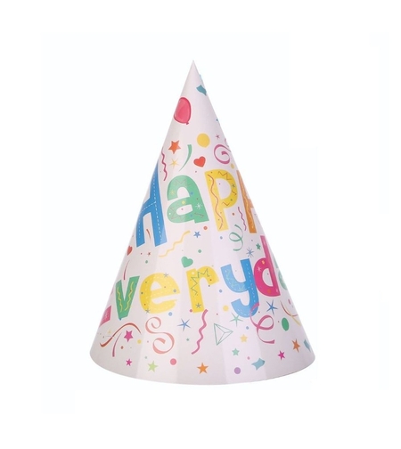 Set 6 Coifuri Happy Everyday, Flippy, pentru Petrecere, 20x14 cm, Multicolor