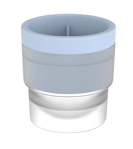 Forma pentru Gheata, Vafy, Sfera XL 6 cm, Silicon Alimentar Premium, Reutilizabila, Topire Lenta pentru Whiskey si Cocktail, Design Stackable, Albastru