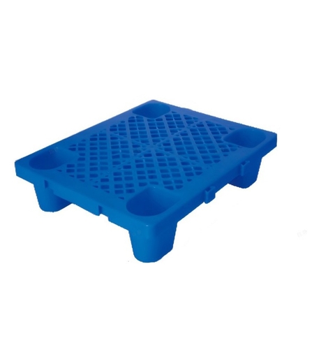 Palet de Transport, Flippy, 60 x 40 x 12 cm, din Plastic durabil, Palet pentru Stivuitor in Depozit, Rezistent la Umiditate, Grila Ingrosata, 4