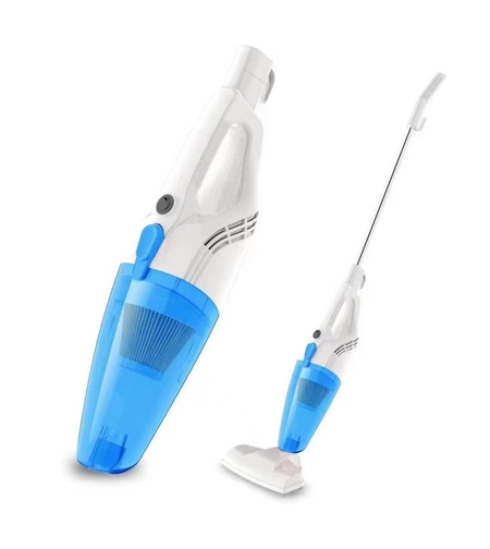 Aspirator Vertical 2in1, Flippy, Fara Sac, 2 Capete, de Mana, Filtrare Multipla, 95 x 24.5 cm, Albastru