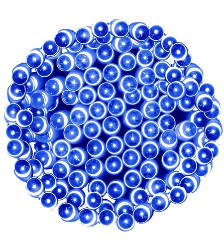 Instalatie lumini de exterior pentru gradina, 10 metri, 100 LED-uri, cu baterii, albastru