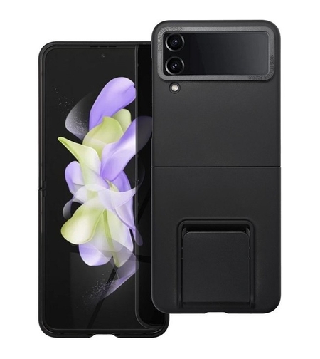 Husa de Protectie, Vafy, pentru Samsung Galaxy Z Flip 4 5G, din PC, cu Pliere Tridimensionala, Multifunctionala, Negru