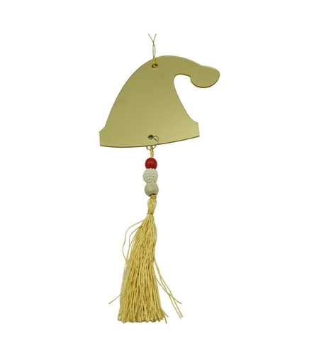 Ornament brad, Flippy, Caciulita, Auriu, Lucios, 8*25CM, Acril, Interior/ Exterior