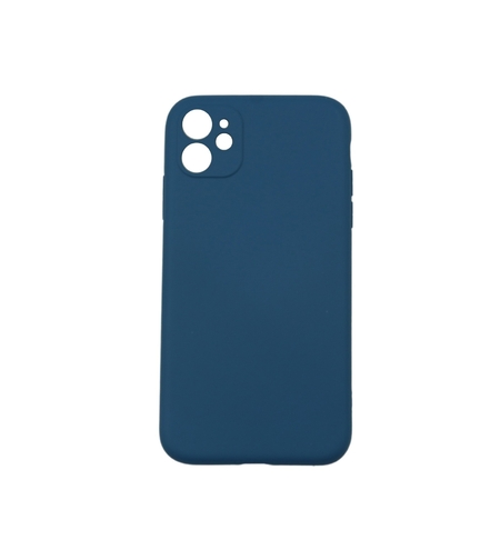 Husa protectie Vafy compatibila cu Apple iPhone 12 Liquid Silicone Case Albastru