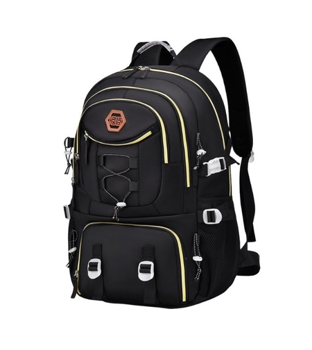 Rucsac Multifunctional pentru Calatorie, Flippy, pentru Alpinism, Voiaj, Drumetii, din Panza Oxford, 34x16x52 cm, Negru