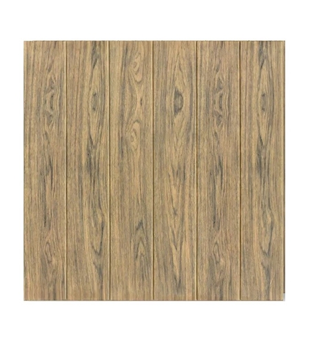 Set 10 Placi Tapet 3D, Flippy, 70 x 70 cm, Grosime 3 mm, din Rasina, Tip Placi de Lemn, Suprafata Acoperita 4.9 mp, Maro Deschis