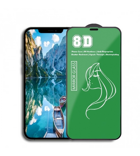 Folie de Protectie, Flippy, pentru iPhone 15 Pro, Tempered Glass Mirror 8D, Efect Oglinda, HD, Verde
