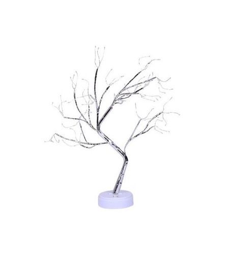 Lampa de veghe LED cu baterii si USB, Flippy, Model Copac din cupru, Multicolor