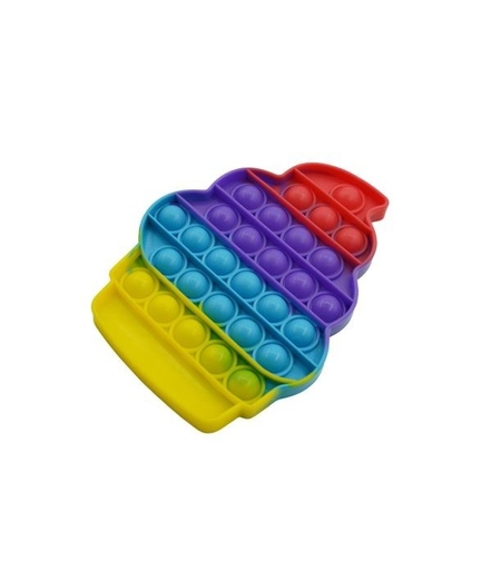 Jucarie antistres din silicon, Pop it Now and Flip It, Briosa, Multicolor