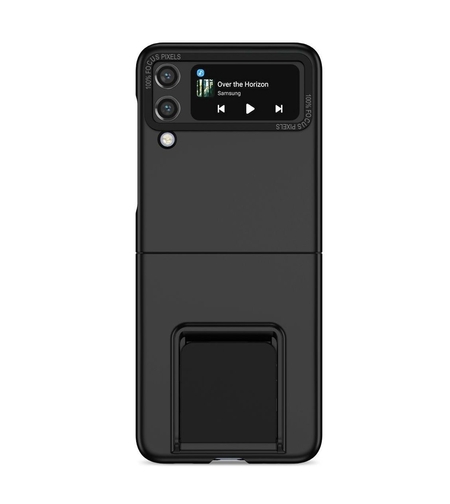 Husa de protectie Vafy, Pliere Tridimensionala, Multifunctionala, PC, pentru Samsung Galaxy Z Flip 3 , Negru
