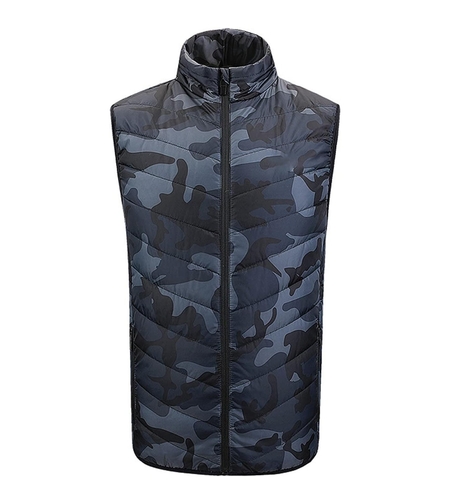 Vesta cu Incalzire, Vafy, Unisex, 2 Zone de Incalzire, Umplutura Bumbac, 3 Trepte de Temperatura, Incarcare USB, Albastru, 45 - 58 kg, Marime L