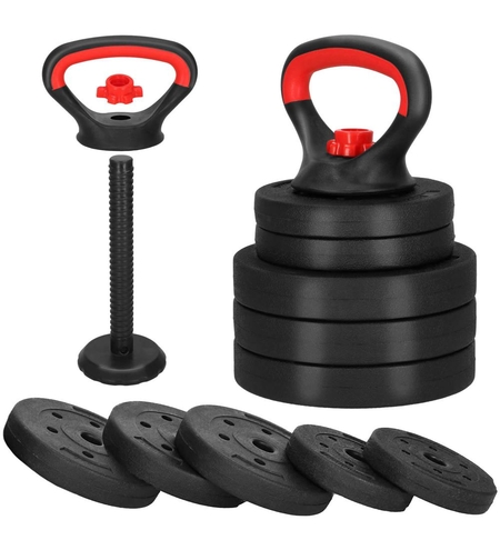 Gantera Kettlebell reglabila 10kg negru