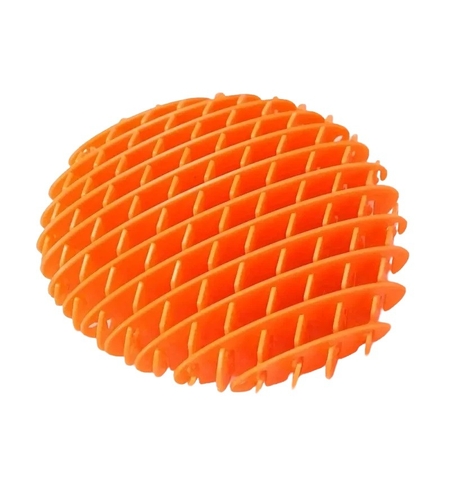 Jucarie Worm Fidget de Decompresie, Flippy, Anti Stres, Dimensiune Compacta 10 cm, Dimensiune Extinsa 24.5 cm, Portocaliu