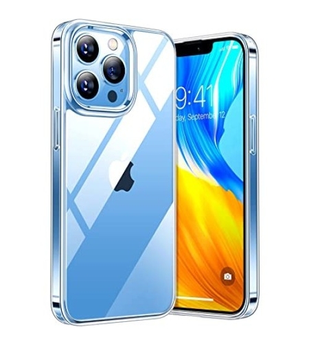Husa de Protectie pentru IPhone 14 Pro, Vafy, Silicon TPU Transparenta, Protectie Antisoc, Rezistenta la Impact