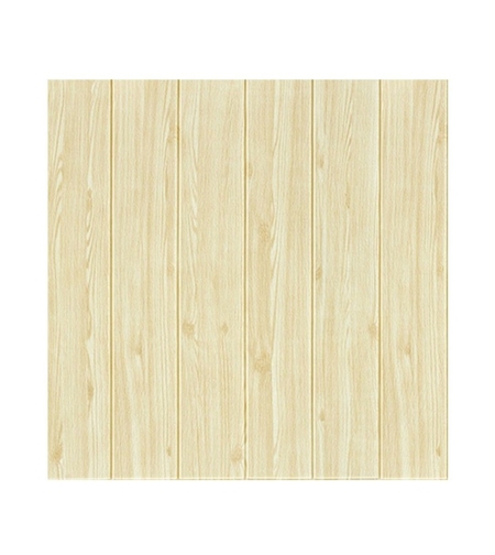 Set 10 Placi Tapet 3D, Flippy, 70 x 70 cm, Grosime 3 mm, din Rasina, Tip Placi de Lemn, Suprafata Acoperita 4.9 mp, Crem